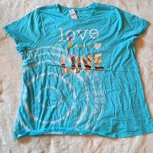 New "LOVE" graphic sky blue t-shirt 22/24